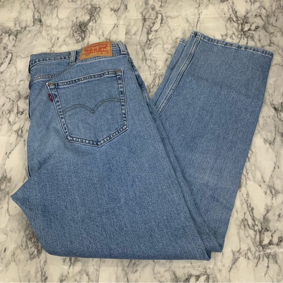 Levi’s 505 40 x 32 Denim Jeans light wash blue - Picture 1 of 6